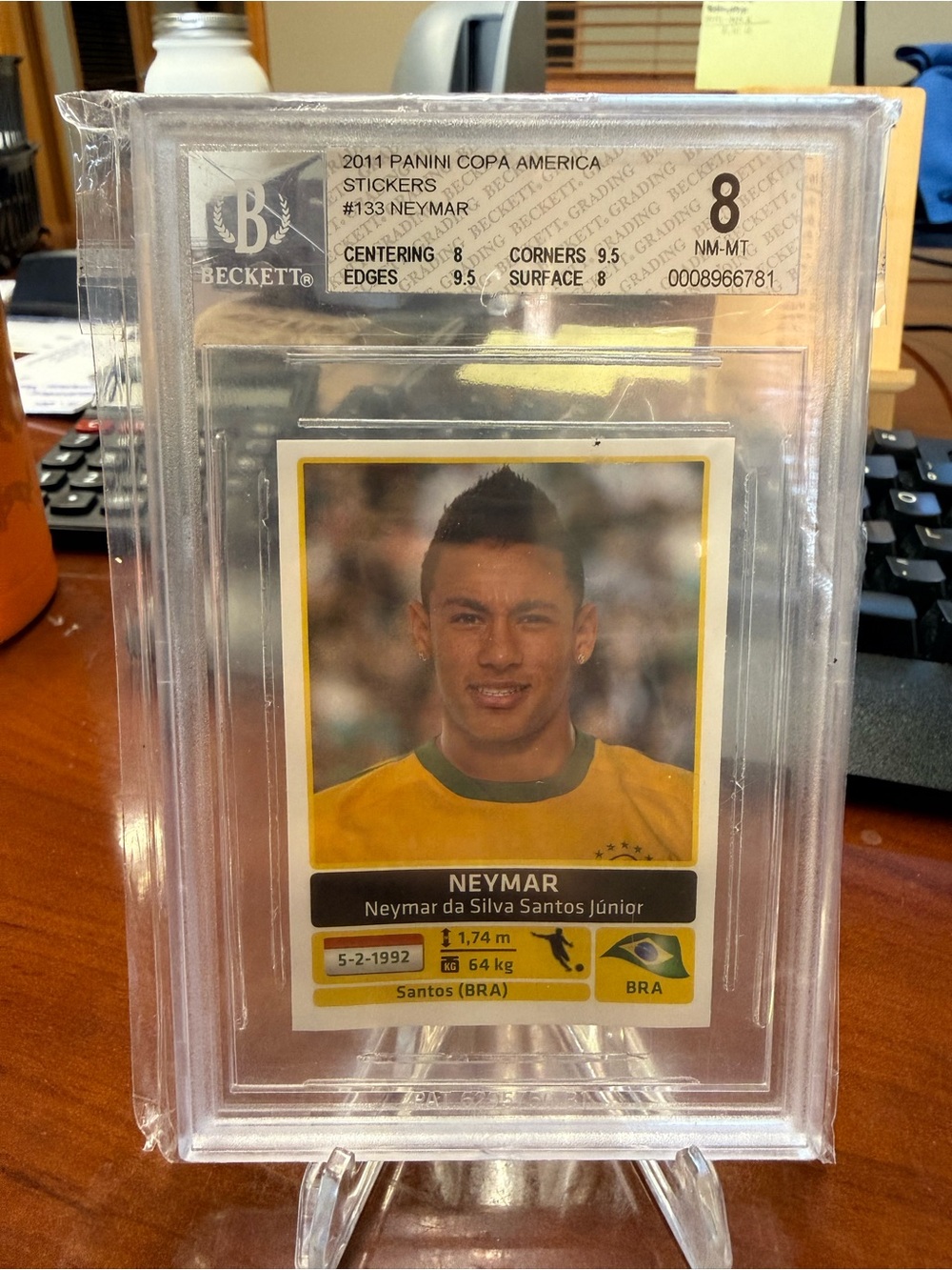 Neymar 2011 Panini Copa America Sticker - 8